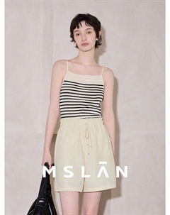 Кофточка женская в контрастную полоску, миндальный Mslan