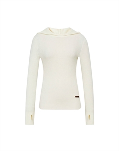 Свитер женский в вертикальную полоску, белый Deep breath