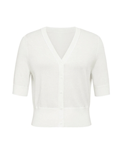 Кардиган с короткими рукавами, белый Deep breath