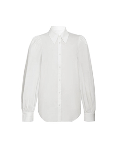 Рубашка с лацканами и пышными рукавами, черный Deep breath