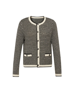 Вязаный жакет-кардиган женский, черный Deep breath