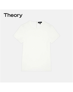 Рубашка женская с круглым вырезом, слоновая кость Theory