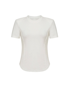 Повседневная однотонная футболка с подкладкой на плечах, черный Deep breath