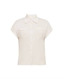 Простая рубашка с короткими рукавами, черный Deep breath