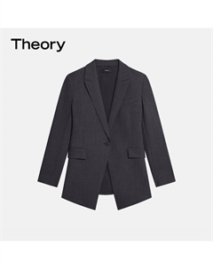 Костюм женский на одной пуговице, синий Theory