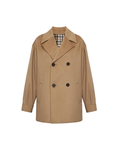 Двубортное шерстяное пальто женское, черный Deep breath