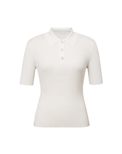 Свитер женский с короткими рукавами, синий Deep breath