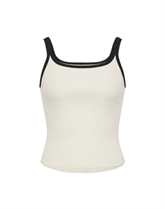 Жилет женский с квадратным вырезом, белый Deep breath