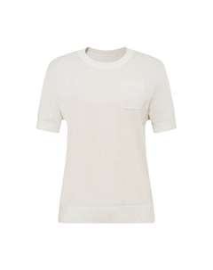 Свитер с короткими рукавами, розовый Deep breath