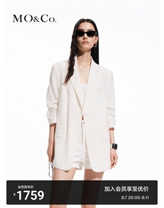 Пиджак Moanke 2024, черный Moco