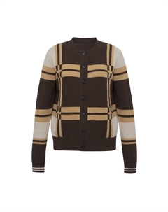 Вязаный кардиган из 100% кашемира, коричневый Deep breath