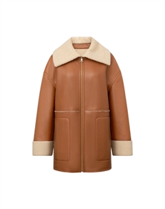 Куртка женская из искусственной кожи, карамельный Deep breath