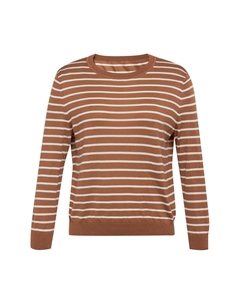 Свитер в полоску, карамельный Deep breath