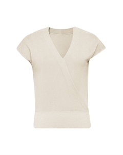 Топ с рукавами-крылышками, абрикос Deep breath