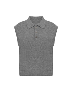 Вязаный топ без рукавов из шерсти и кашемира, карамель Deep breath