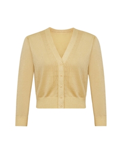 Вязаный кардиган с рукавами 7 четвертей, куртка, куркума Deep breath