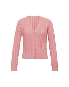 Вязаный кардиган из чистой шерсти простой вязки, серый Deep breath