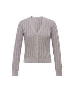 Вязаный кардиган из чистой шерсти простой вязки, зеленая трава Deep breath