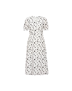 Платье во французском курортном стиле, темно-синий / белый Deep breath