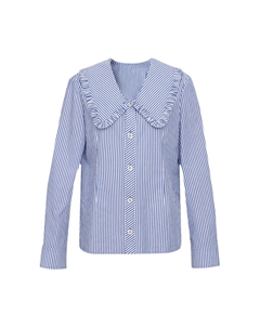 Рубашка-топ в полоску, синий Deep breath