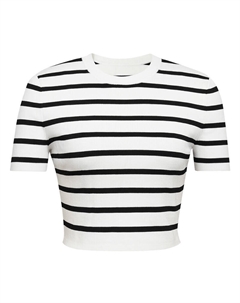 Свитер-полосатый с цветными блоками, белый / черный / серый Deep breath