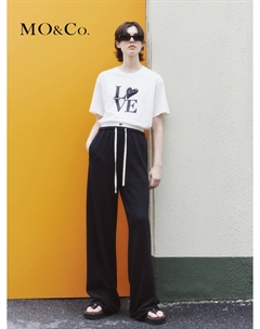 Свободные широкие брюки на кулиске, серый Moco