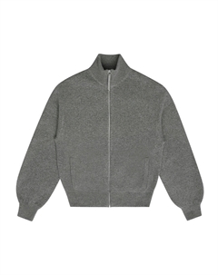 Свитер кашемировый на молнии, пепельный Deep breath