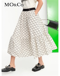 Юбка с логотипом, зеленый Moco