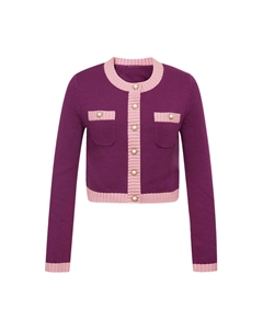 Кардиган короткий с длинными рукавами, розовый Deep breath