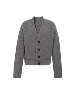 Женский вязаный кардиган с длинными рукавами, серый Deep breath