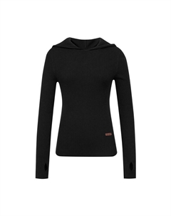 Женский свитер в вертикальную полоску с капюшоном и длинными рукавами, кофе Deep breath