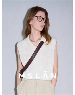 Пуловер вязаный с V-образным вырезом, кремовый Mslan