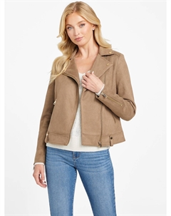 Куртка Nell из искусственной замши, цвет Brown Shitake Guess factory