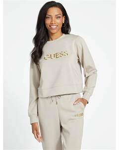 Толстовка с логотипом Sol, цвет Velvet Taupe Guess factory