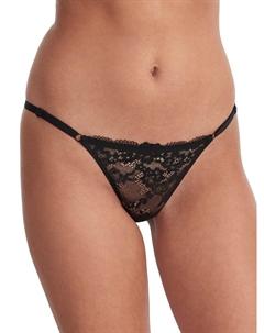 Женские регулируемые кружевные стринги, черный Camio mio