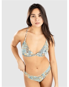 Топ бикини с тройной окантовкой Block Party X Back, синий Rip curl