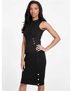 Майка Mina в рубчик, черный Guess factory