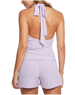 Майка Terry с завязкой спереди, фиолетовый Chaser