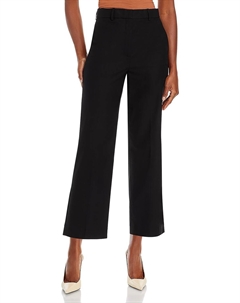 Женские плиссированные укороченные брюки с расклешенными ногами, черный Theory