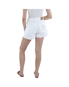 Женские обрезанные шорты с высокой посадкой и необработанным краем, цвет Optic White Rag & bone