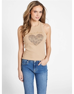 Майка Jesica со стразами, цвет New Dawn Guess factory