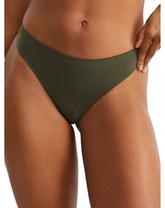 Легкие женские бесшовные стринги на каждый день, оливковый Bare