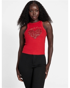 Майка Jesica со стразами, цвет Spicy Red Guess factory