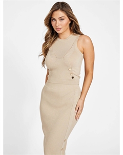 Майка Mina в рубчик, цвет Sand Tan Guess factory