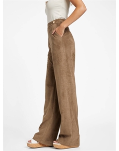 Брюки Lerika из искусственной замши, цвет Brown Shitake Guess factory