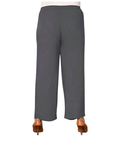 Широкие брюки из искусственного шелка - плюс, серый On the plus side