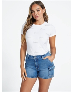 Эко Викториновая футболка, цвет Pure White Guess factory