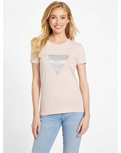 Футболка с треугольным логотипом Pipa, цвет Vapor Rose Guess factory