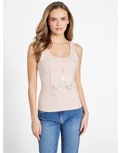 Эко-майка Bettie с декором, цвет Vapor Rose Guess factory