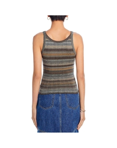 Женская майка без рукавов в рубчик, цвет Grey Space Dye Redone